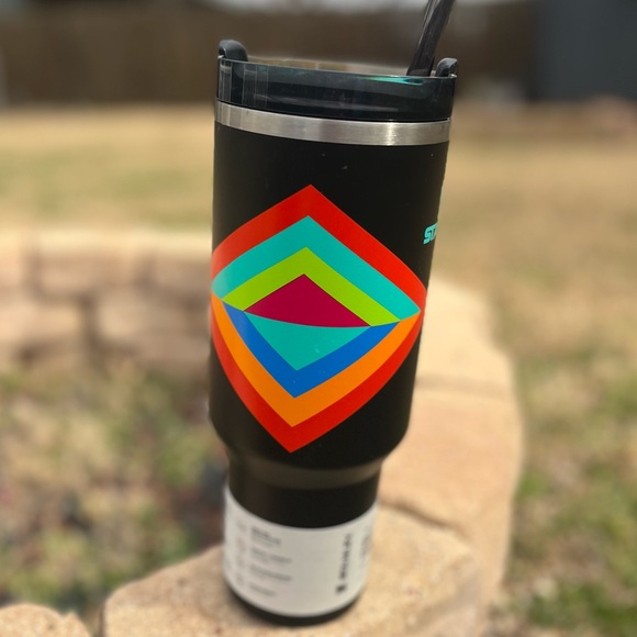 Stanley Black and Multicolor Quencher H2.0 Tumbler - Picture 3 of 5